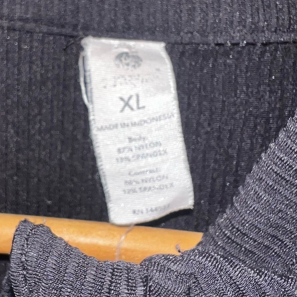 90 Degree by Reflex | Black Ribbed Full-Zip Training Jacket with Thumbholes - XL - Picture 5 of 5